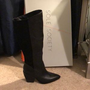 Sole Society Tall black boot